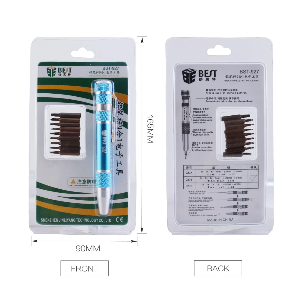 SET DESTORNILLADOR BST 927 ( 9 EN 1 )