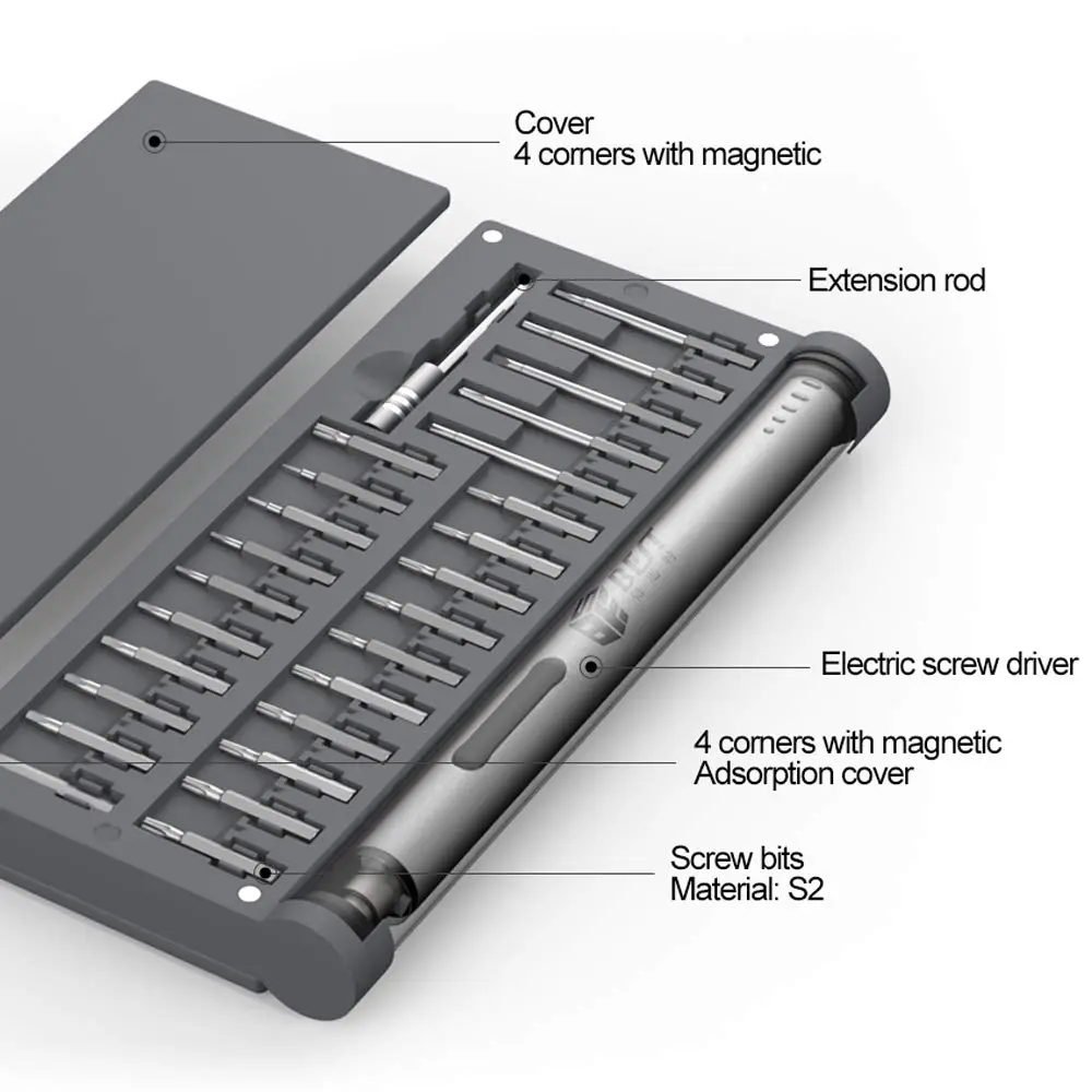 DESTORNILLADOR ELECTRICO BST 9911+ ( 56 PIEZAS )