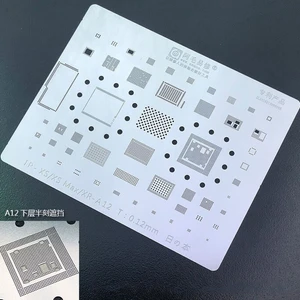 [16876] STENCIL BGA 3D A12 - XM BAKU / BK A12 ( IPH XR / IPH XS / IPH XMAX / IPH 11 ) )
