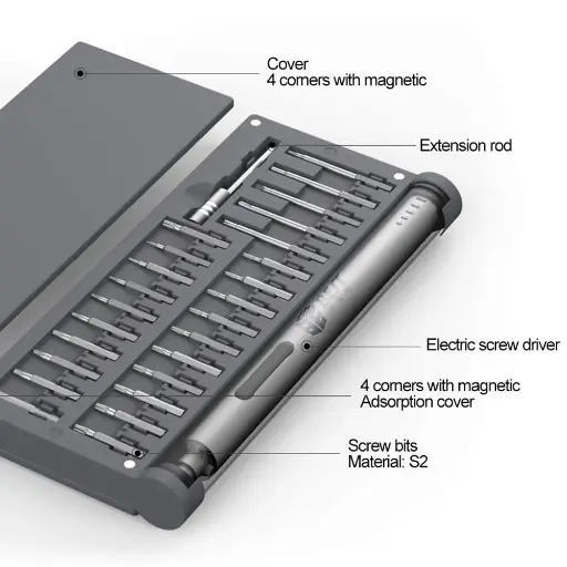 [12180] DESTORNILLADOR ELECTRICO BST 9911+ ( 56 PIEZAS )