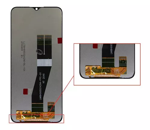 [15554] PANTALLA SAMSUNG A02S/A03S FLEX NEGRO ORI